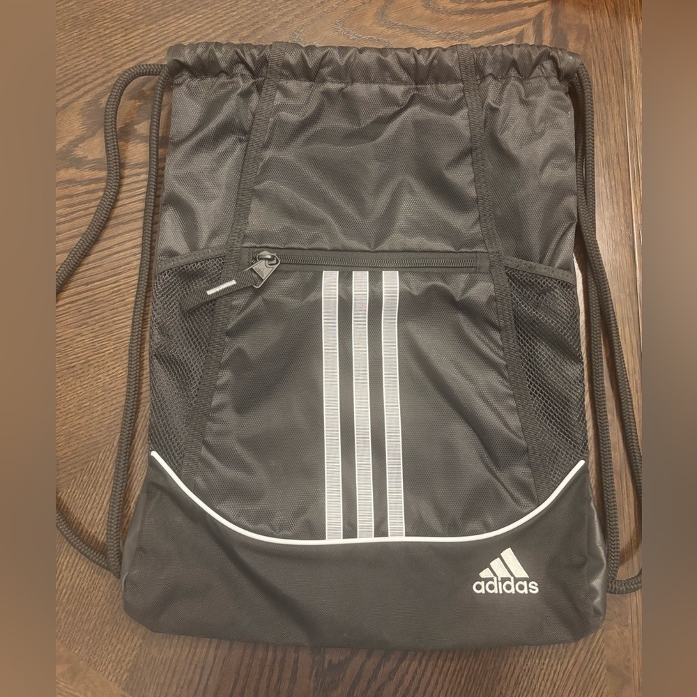 Adidas Black Drawstring Bag - Alliance II Sackpack